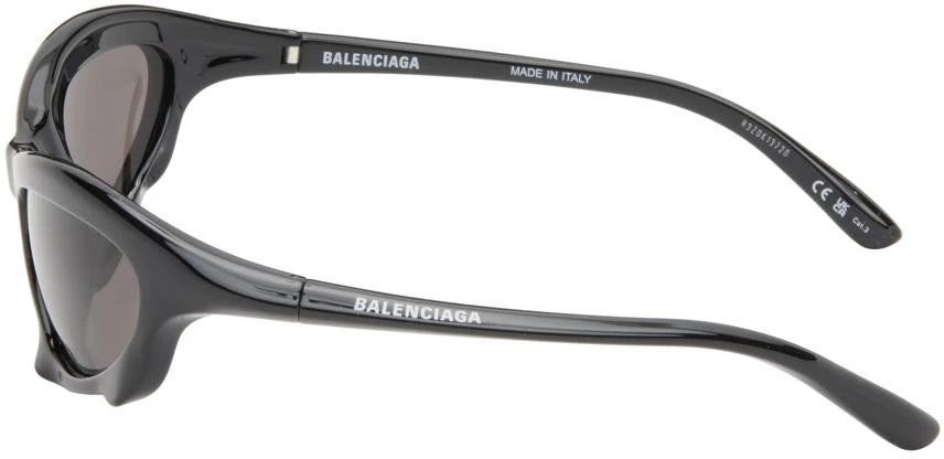 Balenciaga Black Bat Rectangle Sunglasses 3