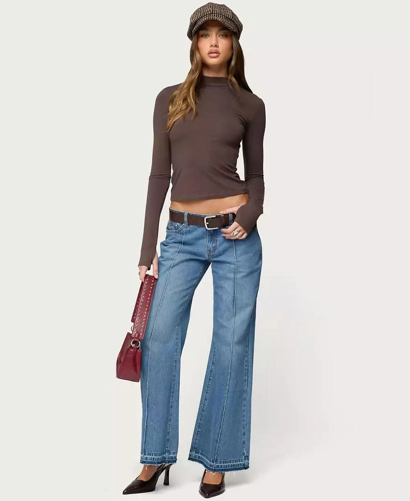 Edikted Women
s Binta Mock Neck Long Sleeve Top 5