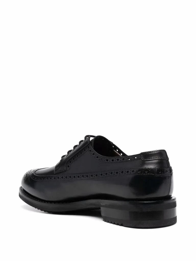 Salvatore Ferragamo Ferragamo Marcus Perforated Brogues in BLACK 020677751291 3