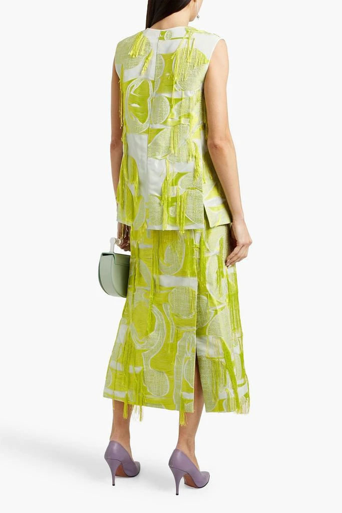 ROKSANDA Medeia fringed jacquard top 3