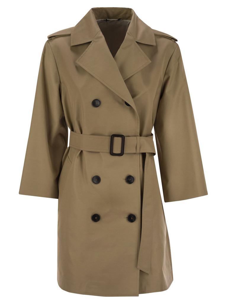 【送料&関税込】Weekend Max Mara Elodia Trench Coat Weekend Max Mara Elodia Cotton-Blend Belted Trench Coat
