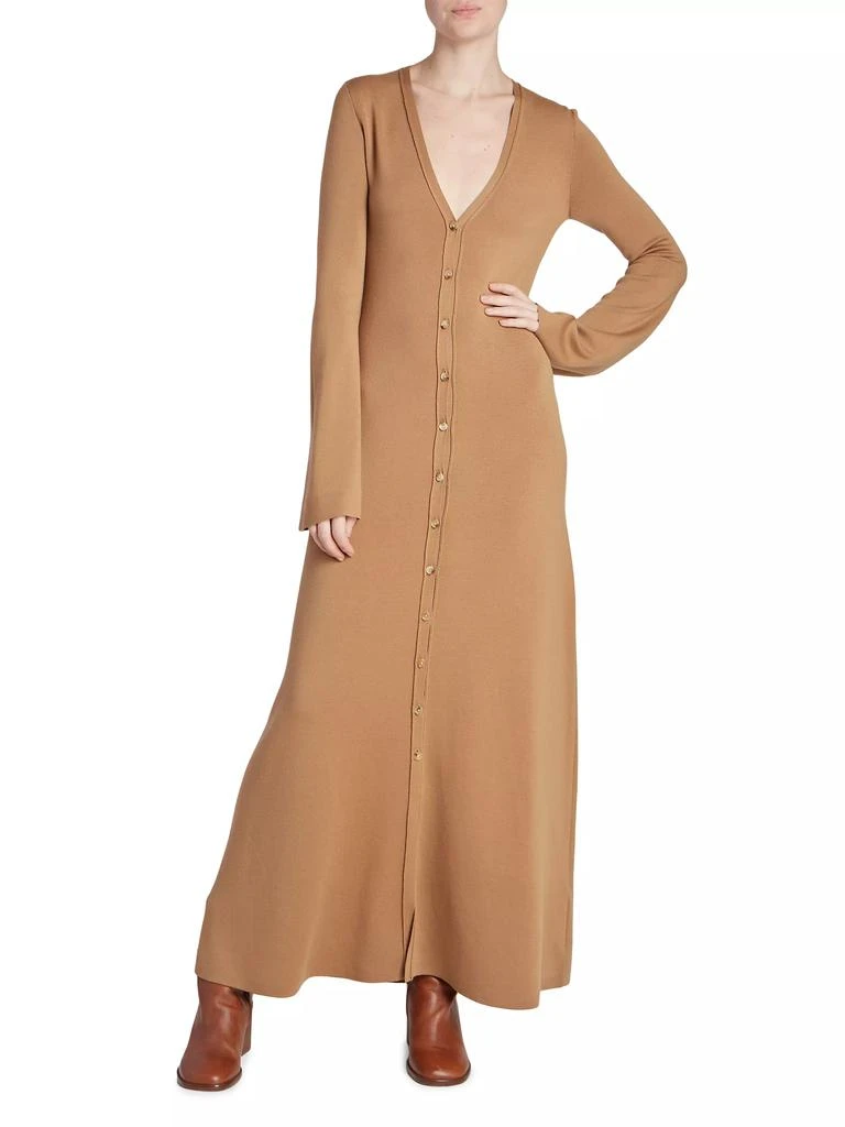 Chloé Knit Long-Sleeve Maxi Dress 2