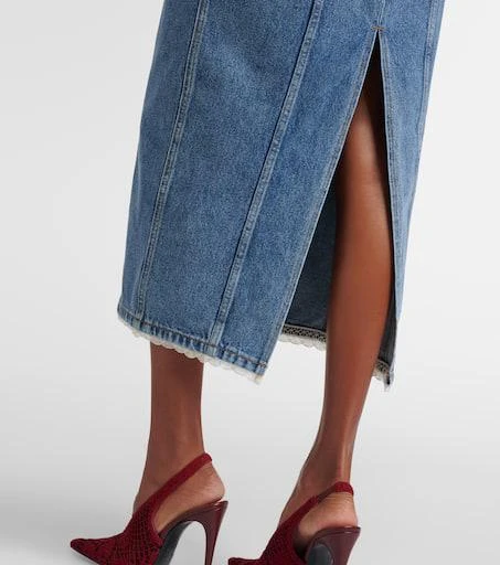 Magda Butrym Strapless denim bustier dress 5