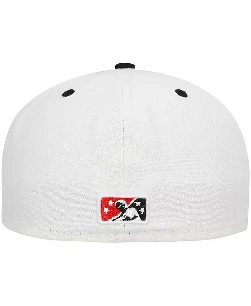 New Era Men's White Carolina Mudcats Authentic Collection Team Alternate 59FIFTY Fitted Hat 4