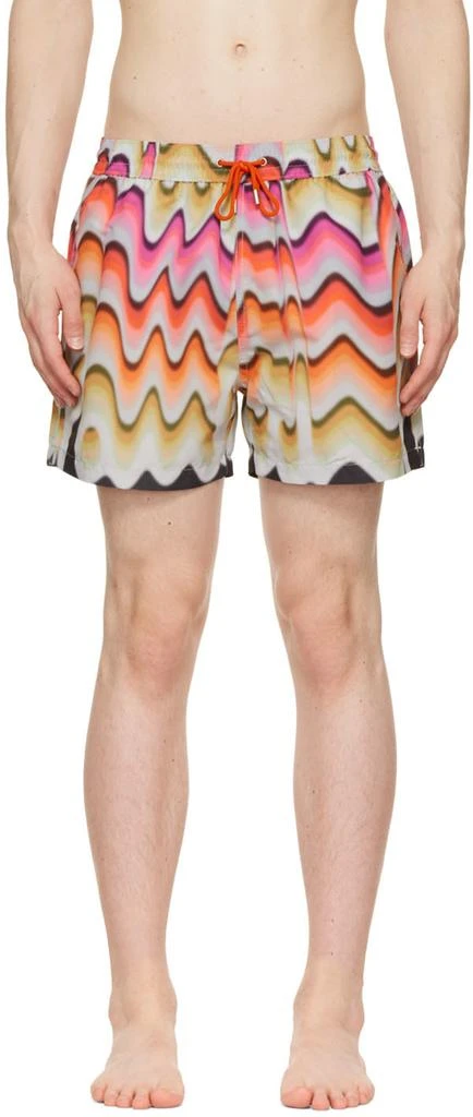 Paul Smith Multicolor Gradient Swim Shorts 1