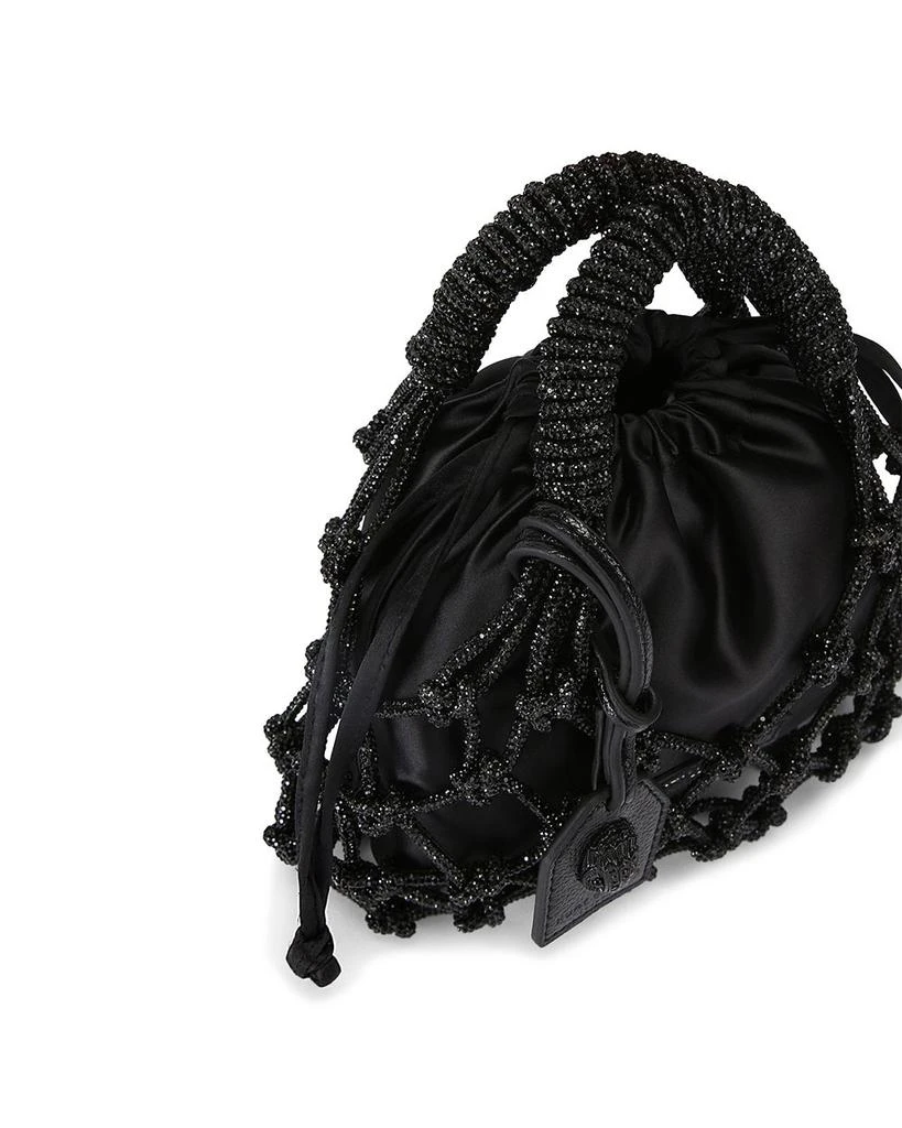 Kurt Geiger Small Macrame Crystal Mini Bucket Bag 3
