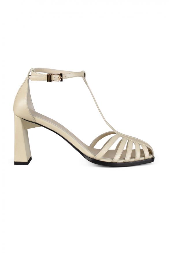 Anest Collective Luxury women's shoes anest collective cream leather spider heel sandals