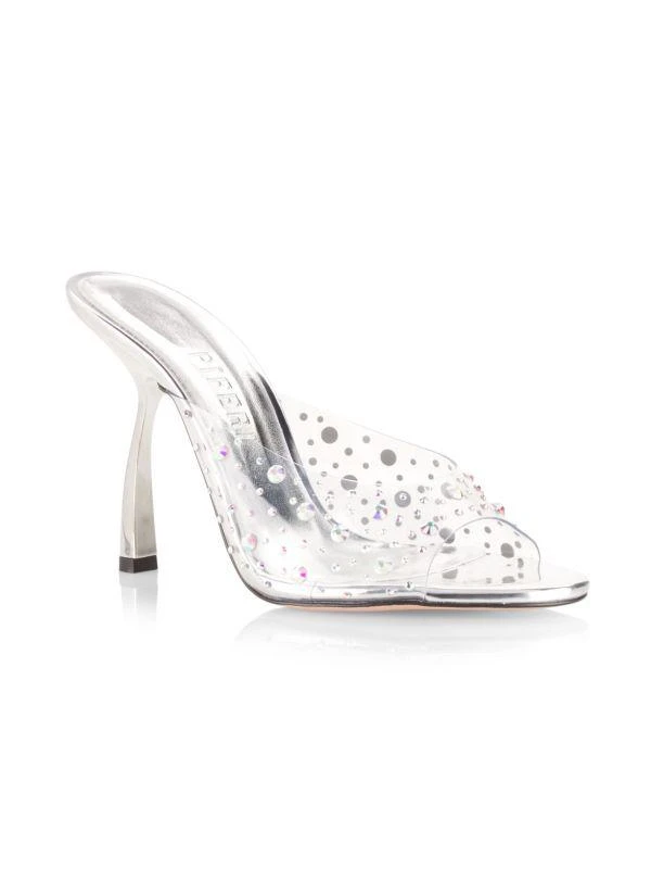 Piferi Tiana 115MM Crystal-Embellished Mules 2