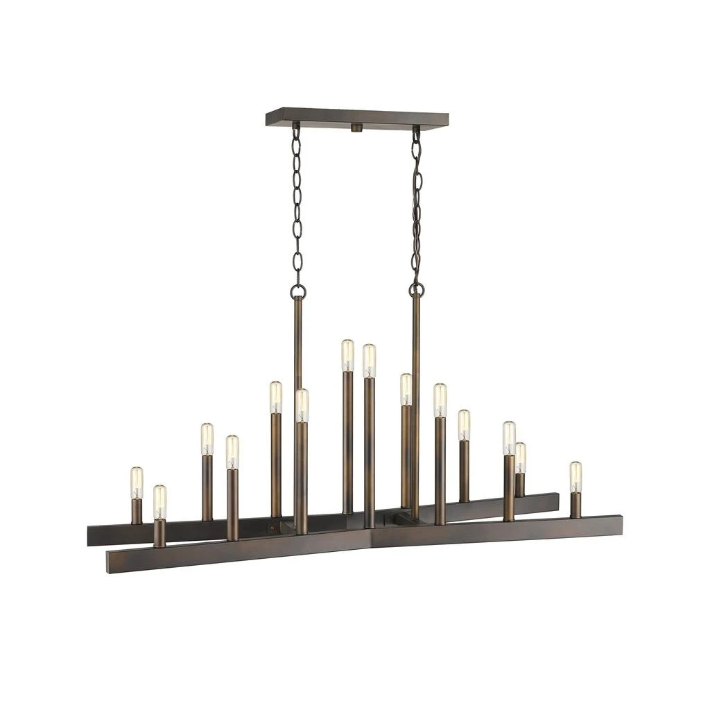 Hivvago Fallon 14-Light Oil-Rubbed Bronze Island Pendant 4