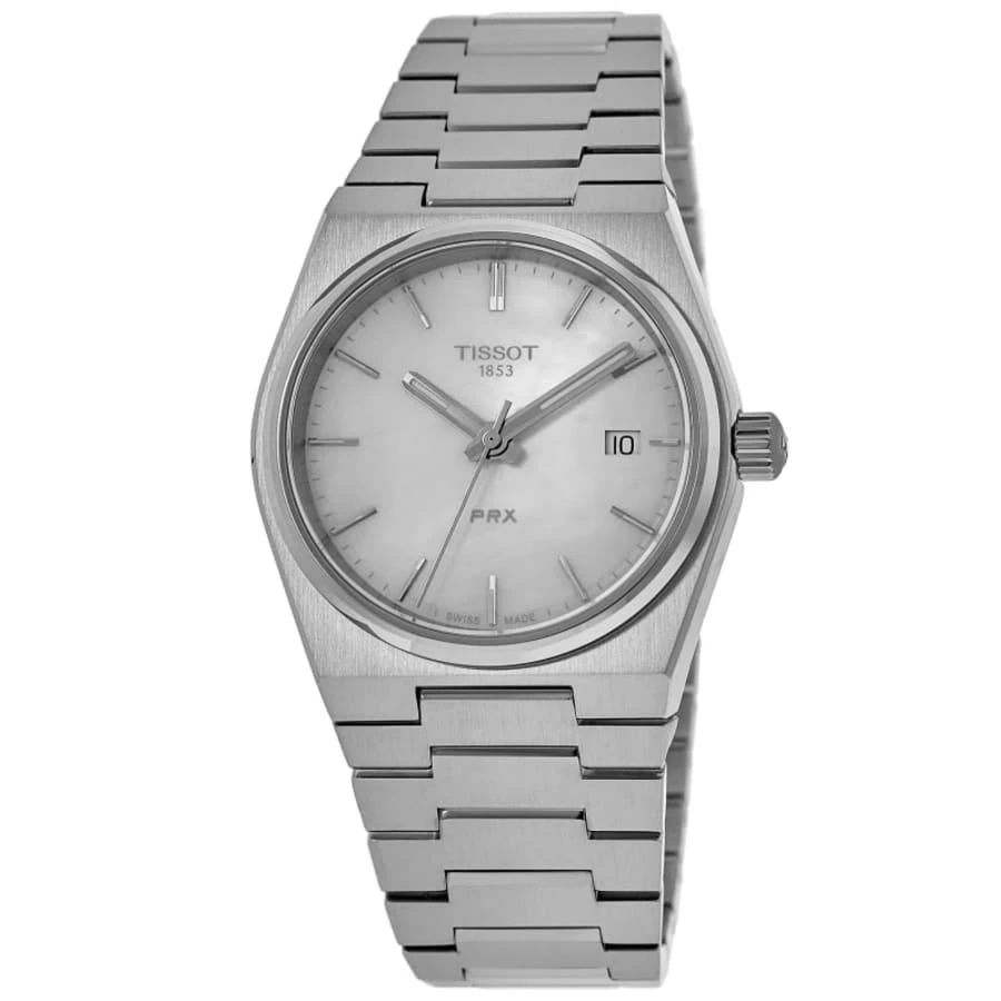 Tissot PRX 35mm White Mother of Pearl Dial Steel Women's Watch T137.210.11.111.00 1