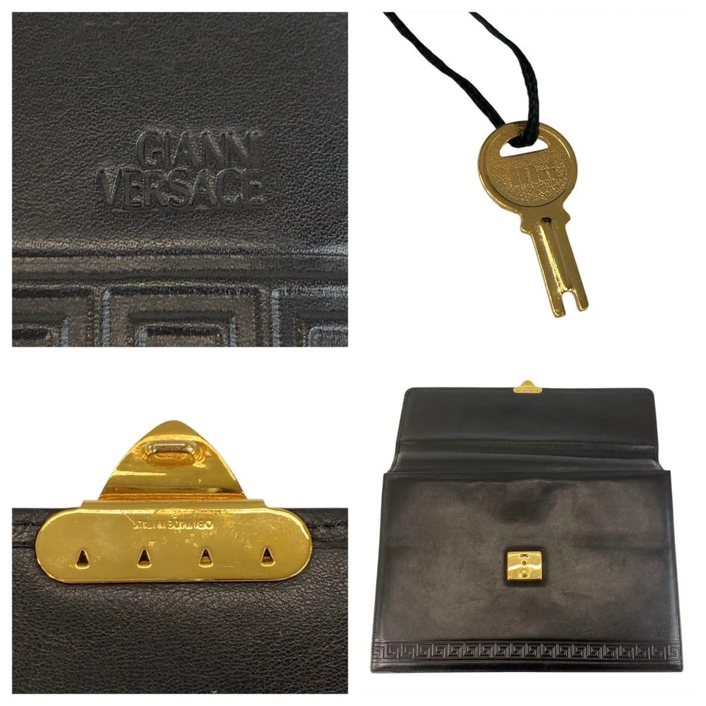 Versace Leather Business Briefcase 4