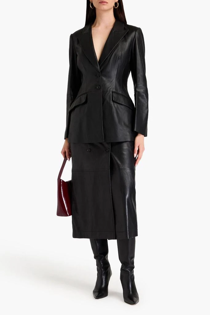 Alberta Ferretti Leather blazer 2