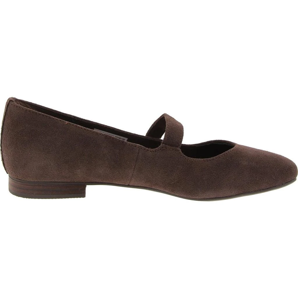 TOMS Womens Solid Leather Ballet Flats 3