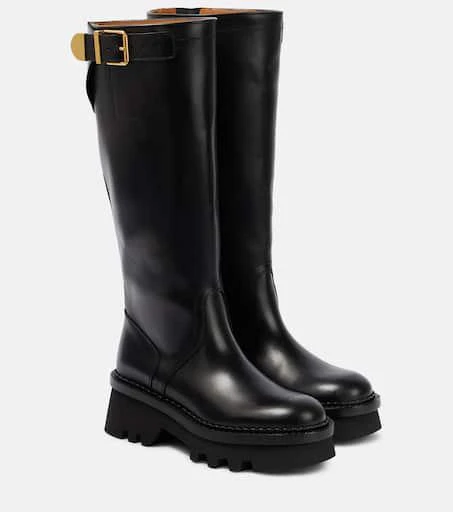 Chloé Owena leather knee-high boots 1