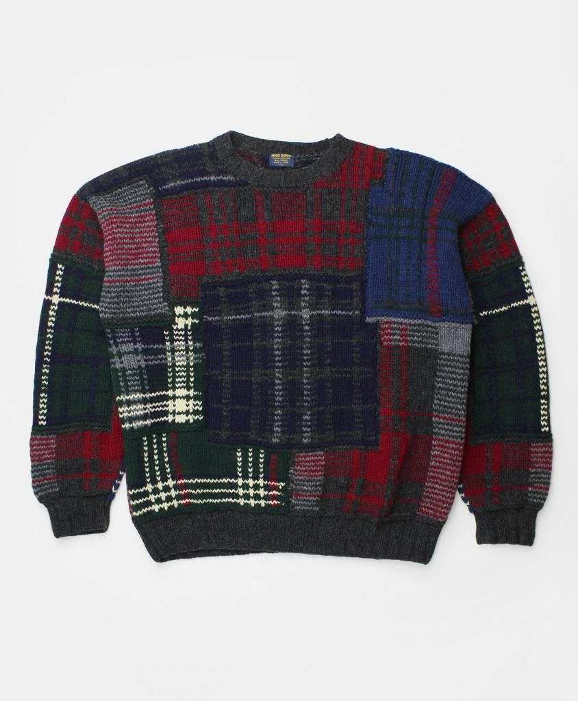 Tartan Brooks Brothers Patchwork Cardigan Brooks Brothers Cable