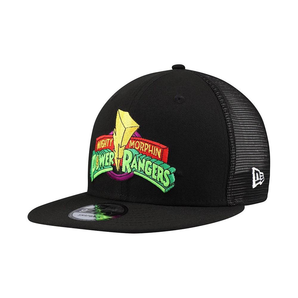 New Era Men's Black Power Rangers 9FIFTY Snapback Trucker Hat