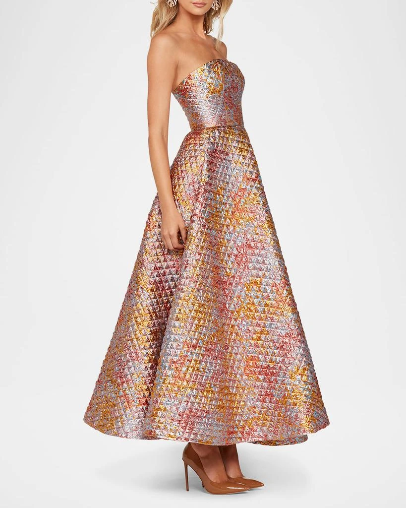 HELSI Celine Strapless Shimmer Applique Gown 2