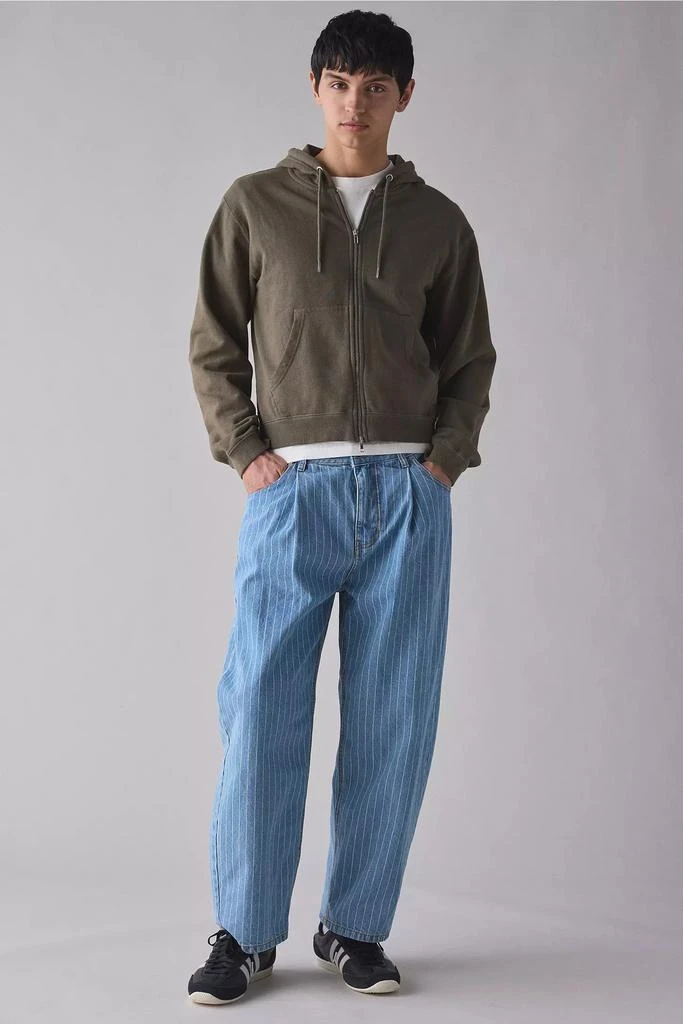 BDG BDG Pinstripe Pleated Straight Fit Denim Jean 3