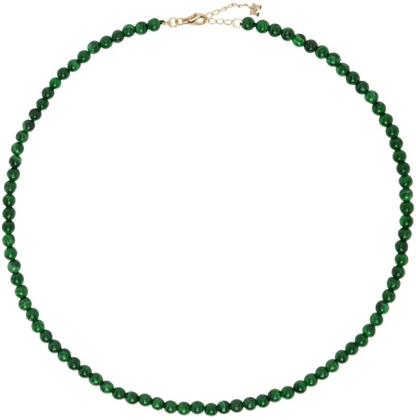 MATEO Green Malachite Beaded Choker 1