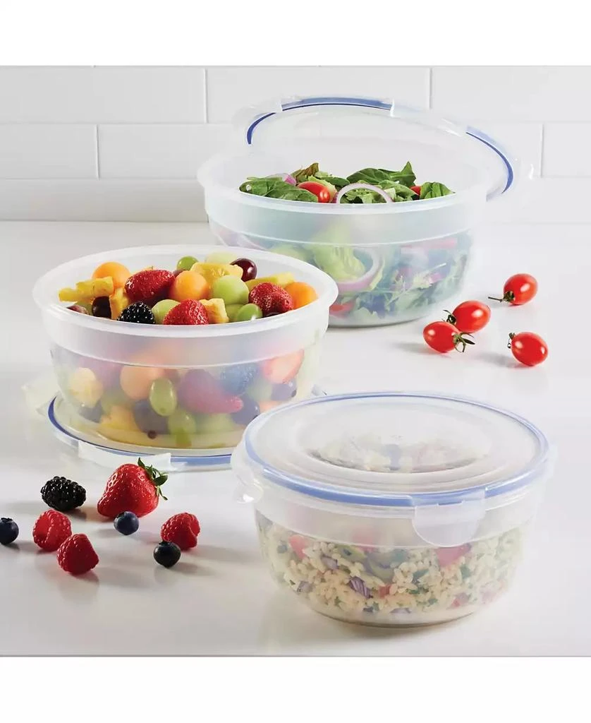 Lock & Lock Easy Essentials 6-Pc. Nested Bowl Food Storage Set 1