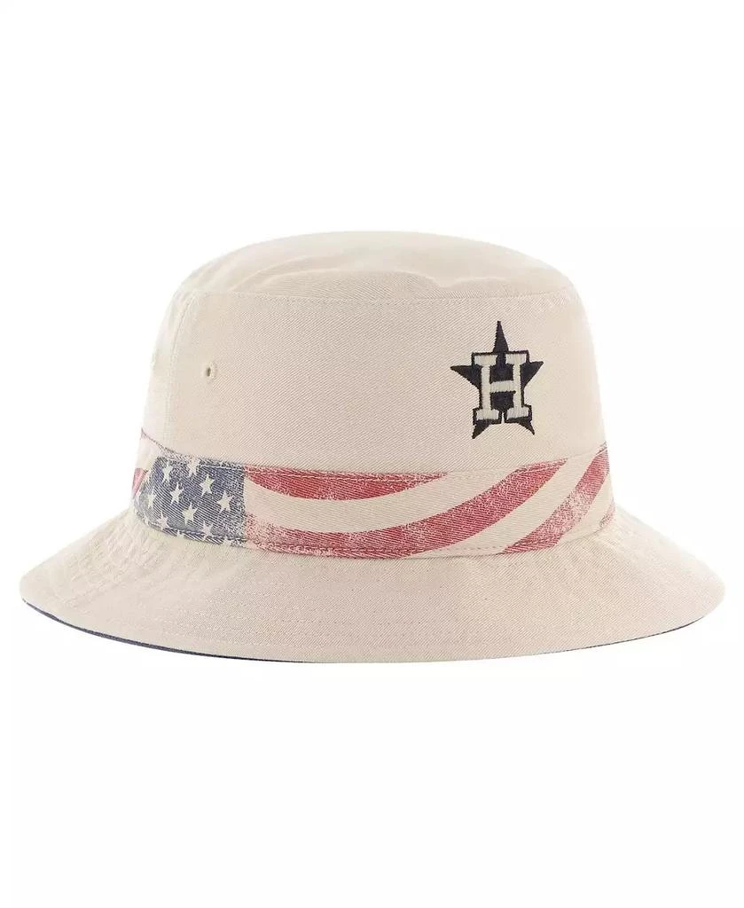 '47 Brand Men's Khaki Houston Astros Glory Daze Bucket Hat 3