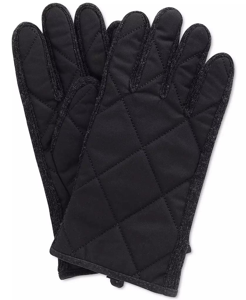 Barbour Men's Winterdale Quilted Waxed Cotton Gloves