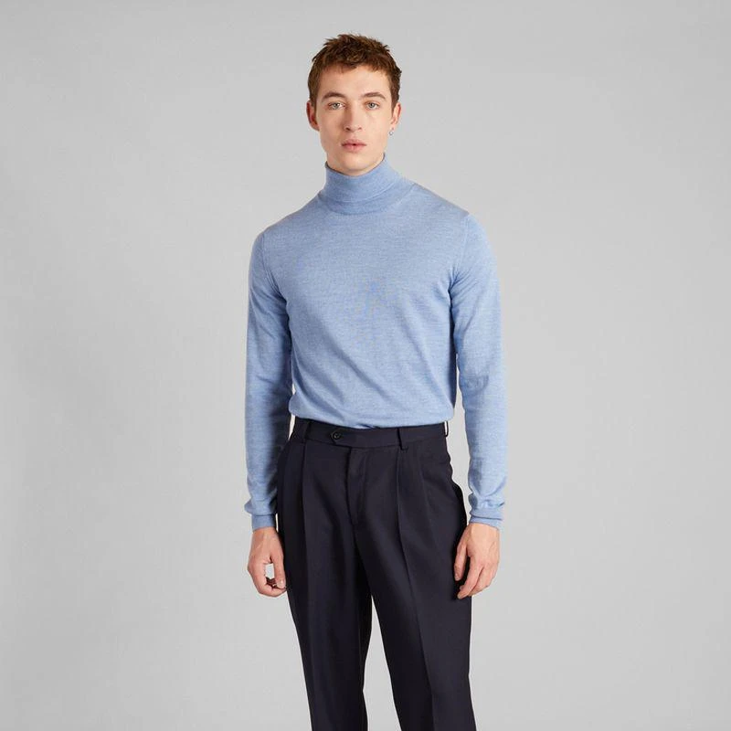 L'Exception Paris Merino wool turtleneck sweater Bleu ciel L'EXCEPTION PARIS 3