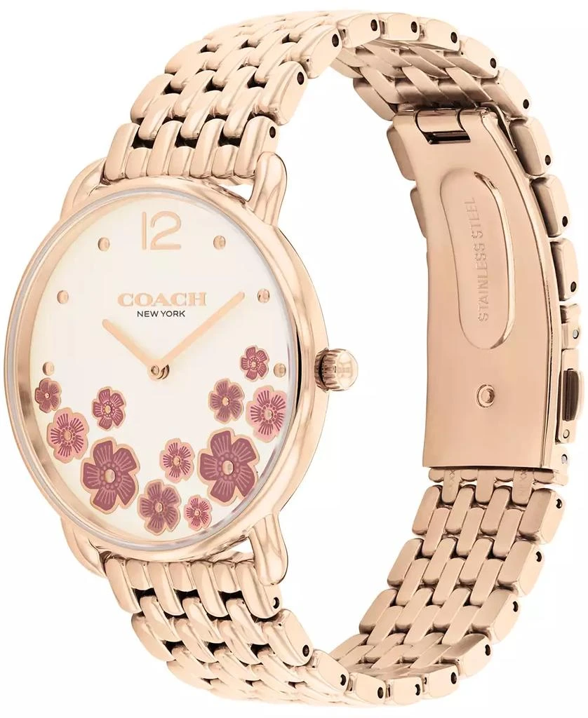 Coach Women's Elliot Rose Gold Tone Stainless Steel Bracelet Watch, 36mm 3