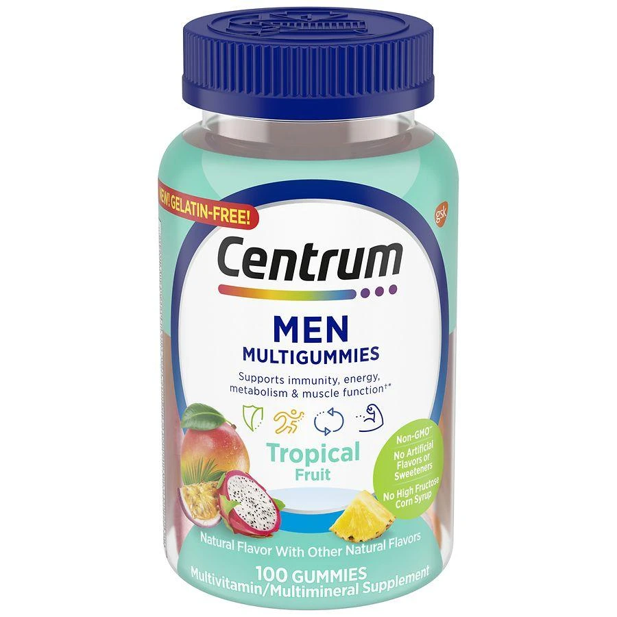 Centrum Men Multivitamin & Multimineral Gummies Tropical Fruit 1