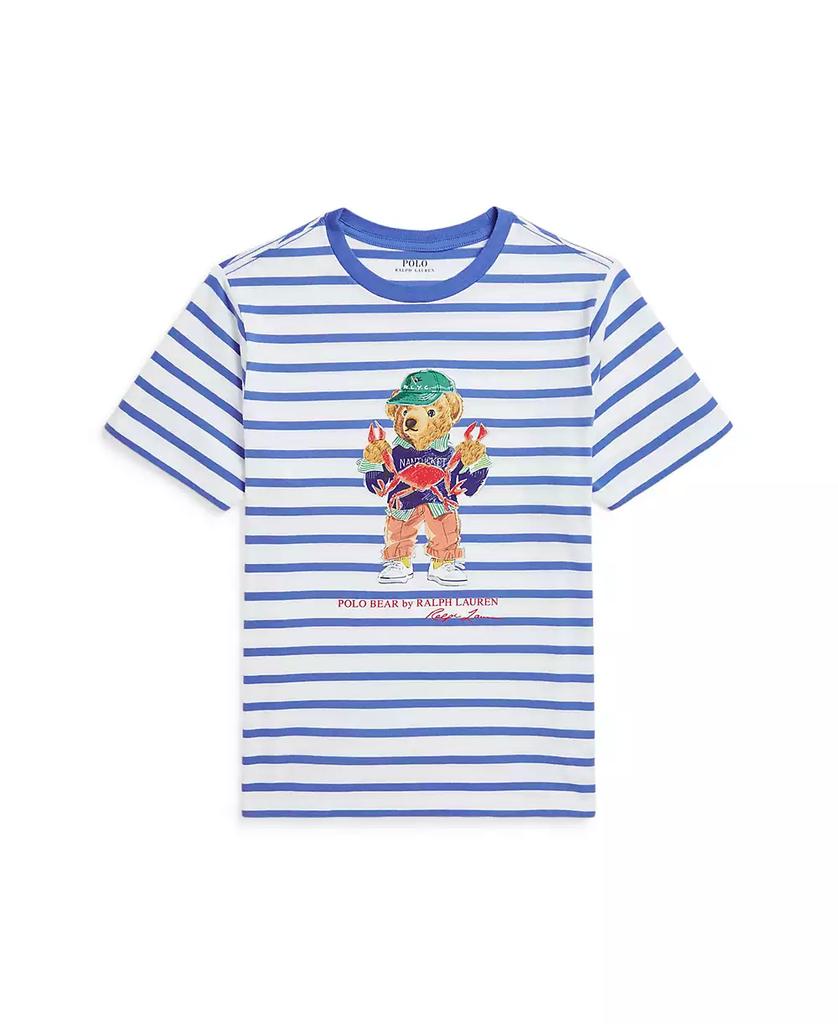 Ralph Lauren Big Boys Polo Bear Striped Jersey T-Shirt