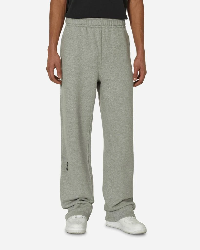NIKE NOCTA Open Hem Fleece Pants Dark Grey Heather 1