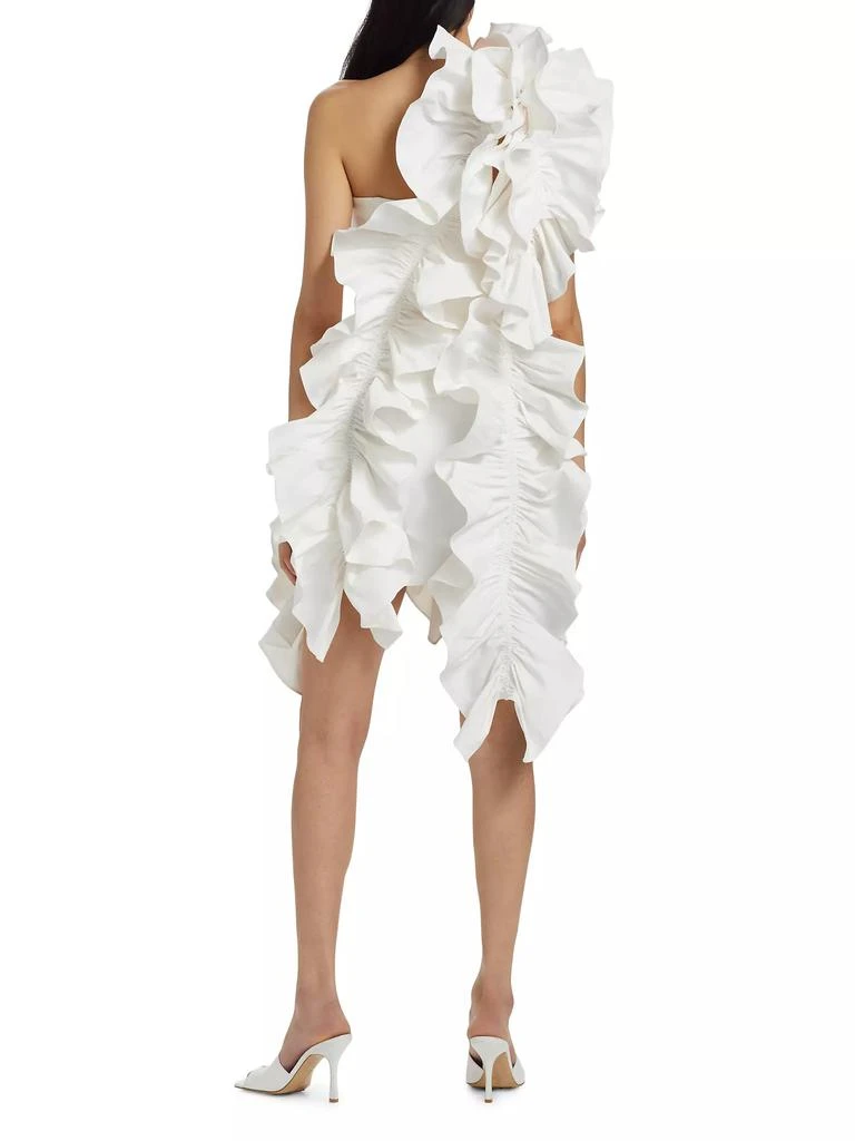 Aknvas Jagger Ruffle One-Shoulder Minidress 5