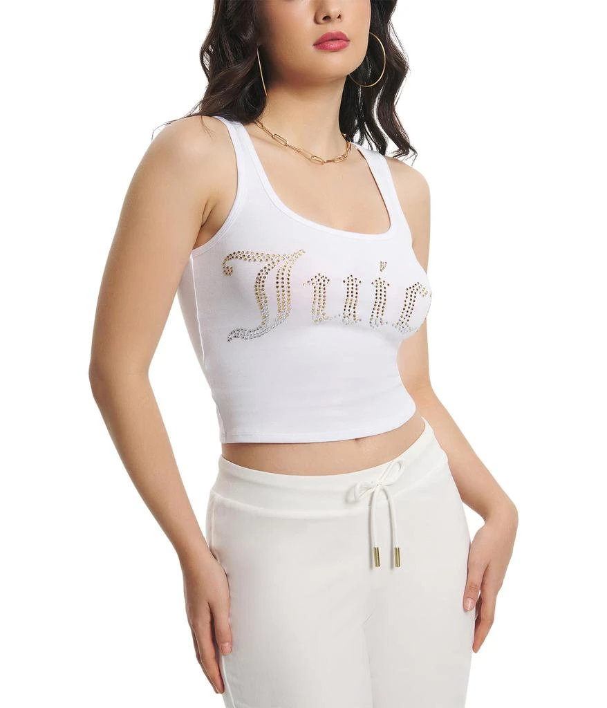 Juicy Couture Basic Fitted Cropped Tank With Ombre Hotfix 1