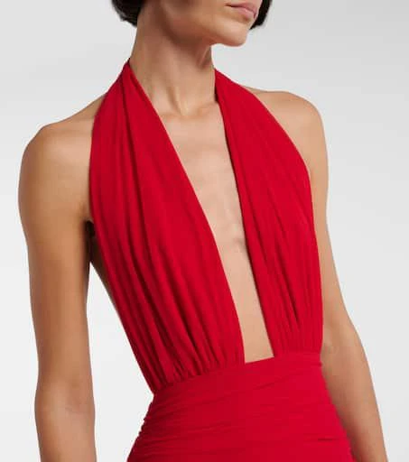 Norma Kamali Ruched halterneck minidress 4