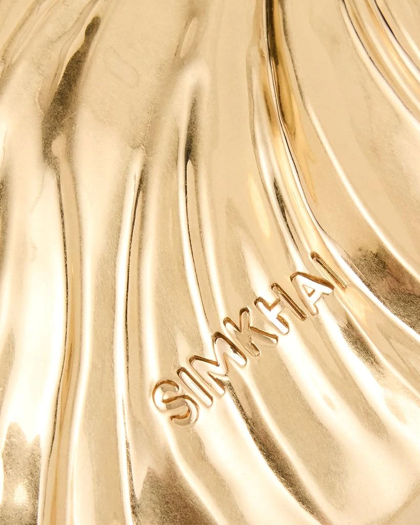 SIMKHAI Flora Sculptural Leaf Clutch Bag 6