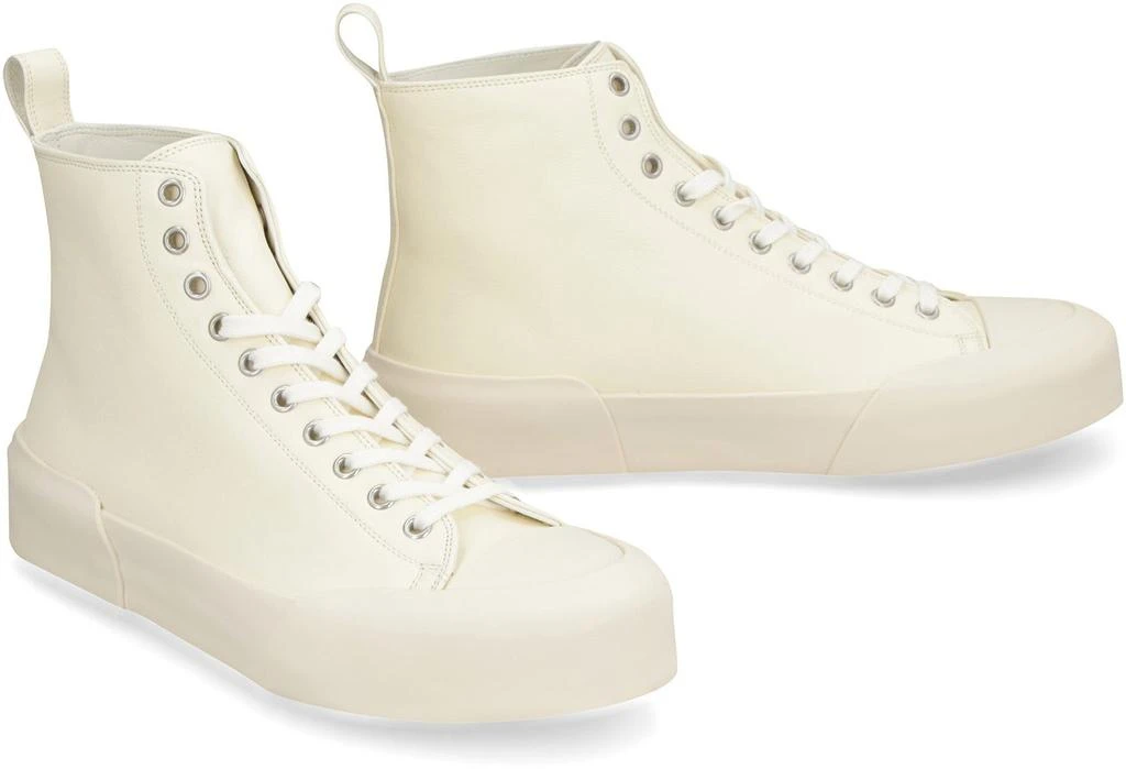 Jil Sander Jil Sander Leather High-Top Sneakers 3