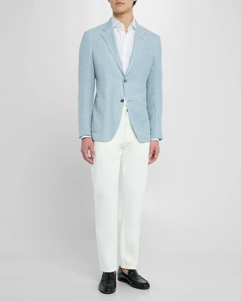 Zegna Men's Slim Denim Five-Pocket Pants 2