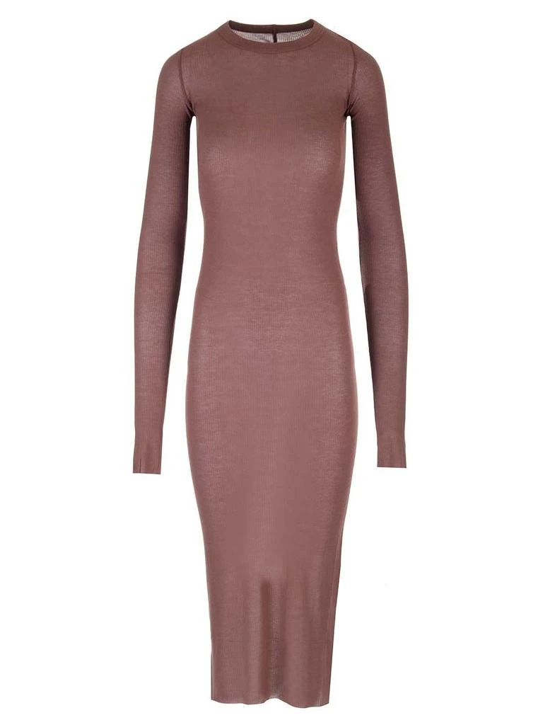 Rick Owens Rick Owens Long-Sleeved Ribbed Dress 1