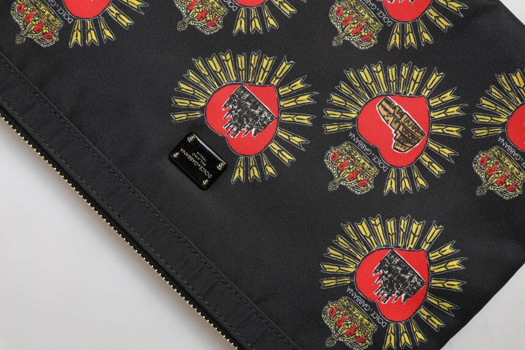 Dolce & Gabbana Nylon Sac Heart Clutch Pouch Women's Bag 4