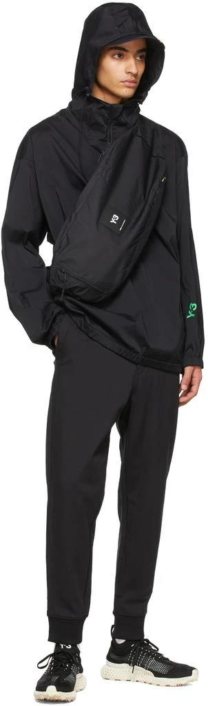 Y-3 Black Nylon Lounge Pants 4