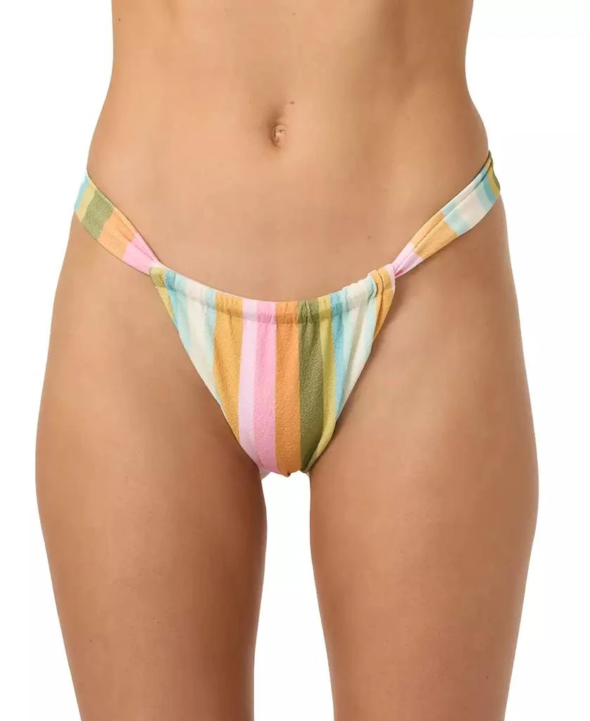 O'Neill Juniors' Low Tide Solimar Striped Bikini Bottoms 1