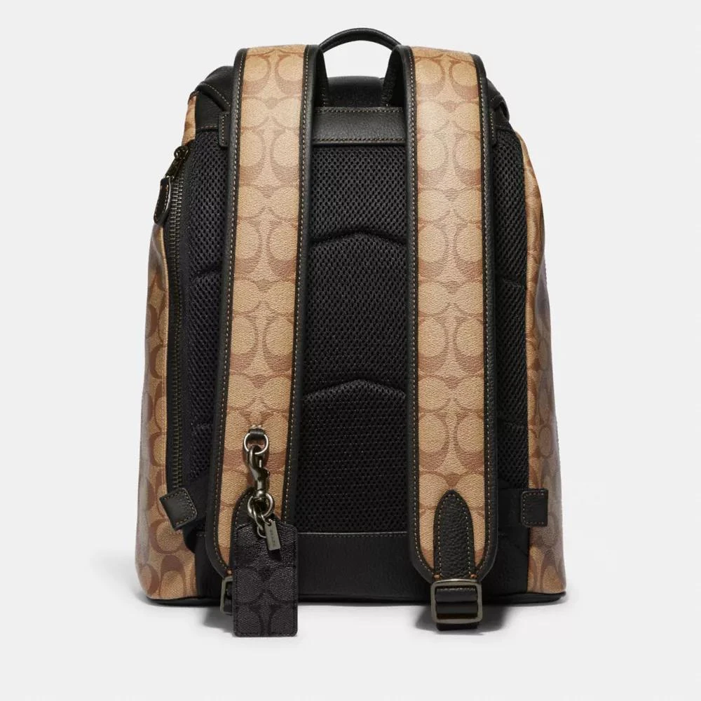 Coach Bottle Opener Key Fob In Signature Canvas 2