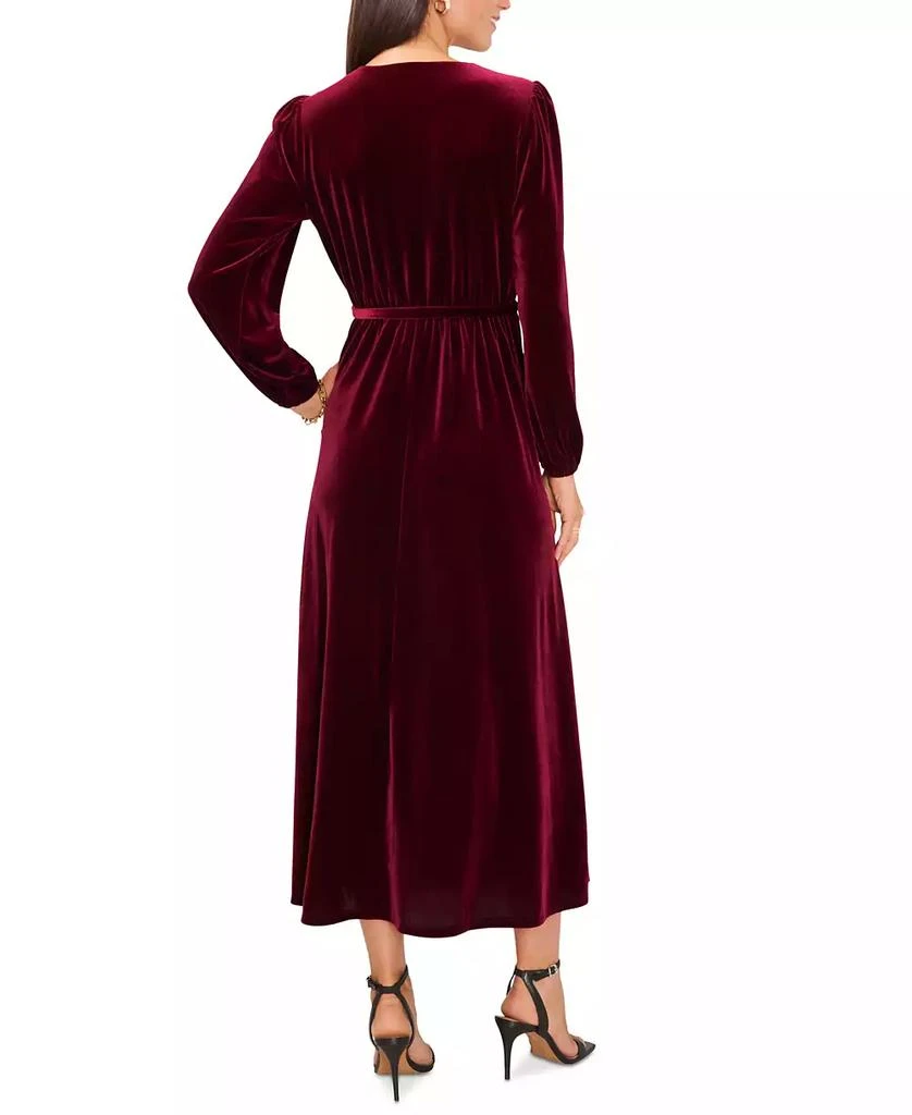MSK Women's Long-Sleeve Stretch-Velvet Dress 4