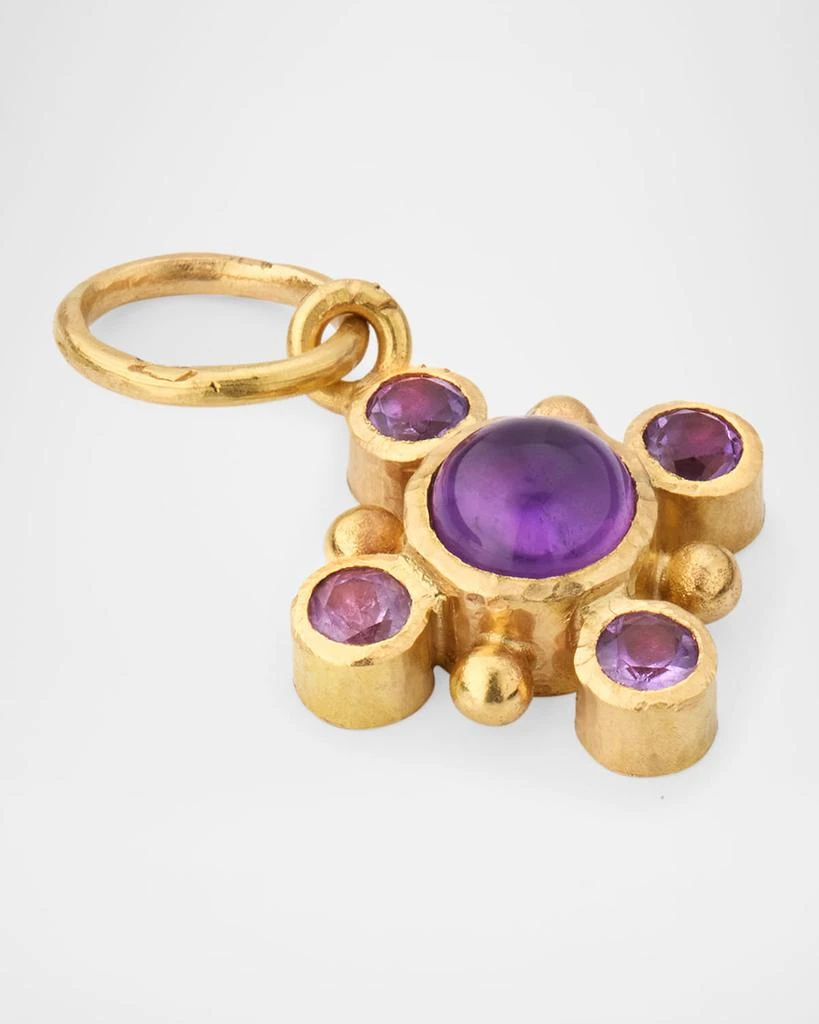 Elizabeth Locke 19K Small Round Amethyst Pendant 3