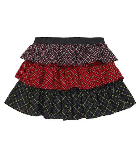Ralph Lauren Tartan tiered cotton poplin skirt 1