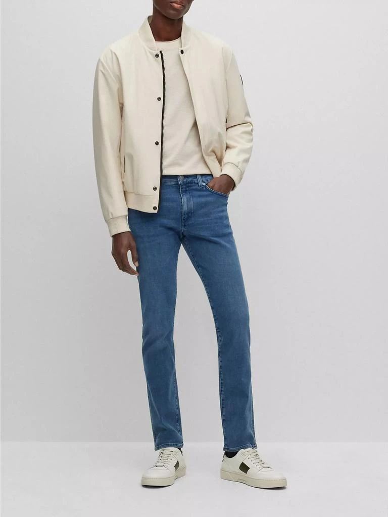 Hugo Boss Slim-Fit Jeans in Italian Cashmere-Touch Denim 6