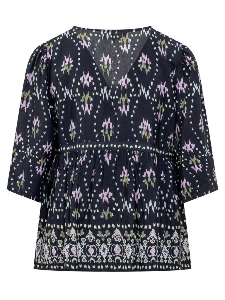 Ba&Sh Ba&Sh Blouse With Scarf Style Print
