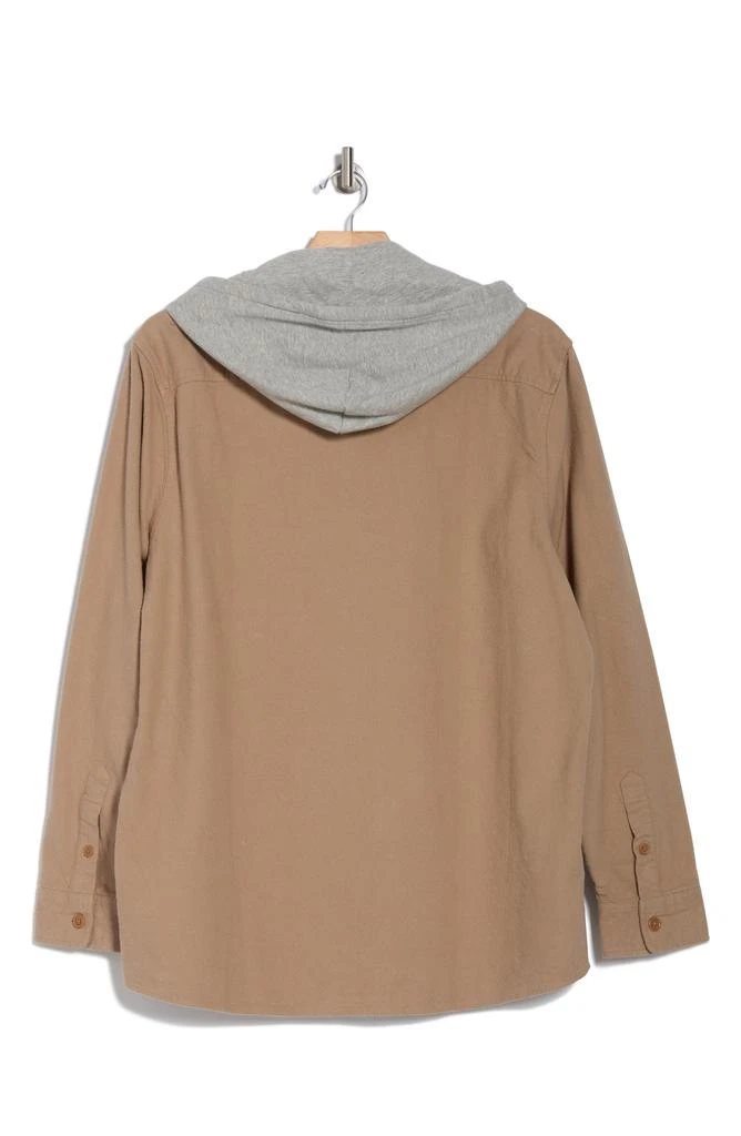 Lucky Brand Hooded Button Shirt Jacket 4