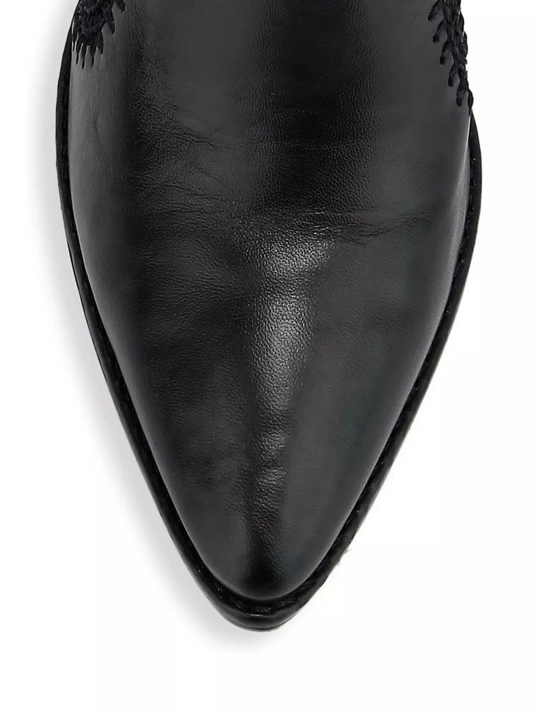Alexandre Birman Benta Embroidered Leather Ankle Boots 4