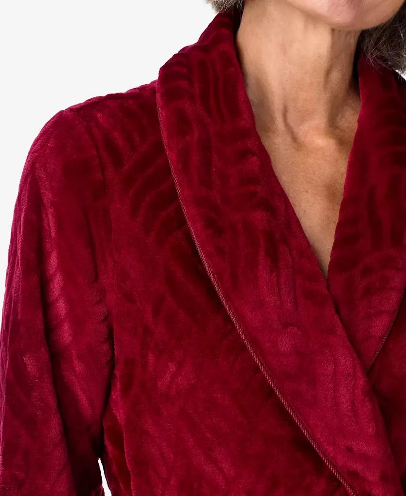 Aria Women's Long Sleeve Wrap Robe 4